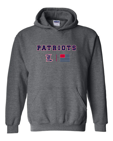 Liberty Patriots Team Colors Flag Men's Hoodie