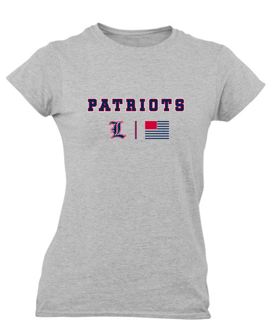 Liberty Patriots Team Colors Flag Women's Premium SS T-Shirt