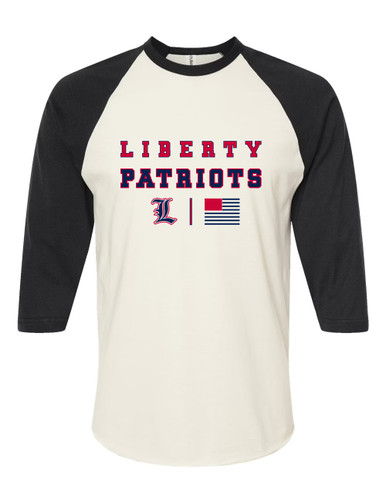 Liberty Patriots Spirit Flag Women's Baseball T-Shirt