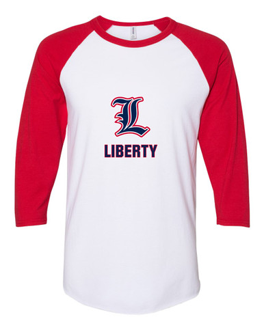 Liberty Patriots Mascot #2 Women's Baseball T-Shirt