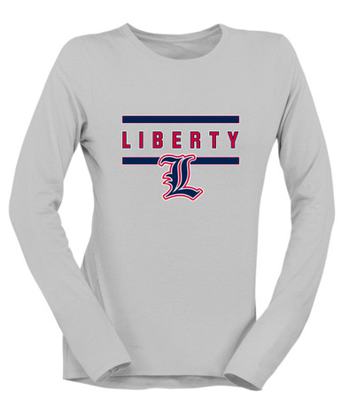 Liberty Patriots Mascot #4 Women's LS T-Shirt