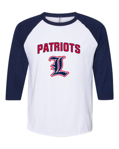 Liberty Patriots Mascot #6 Women's Baseball T-Shirt