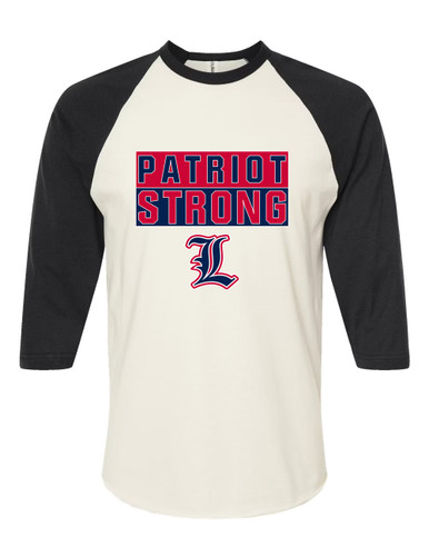 Liberty Patriots Strong #1 Women's Baseball T-Shirt