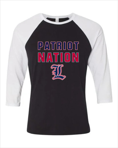 Liberty Patriots Nation #2 Women's Baseball T-Shirt