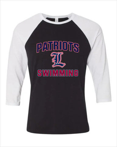 Liberty Patriots Swimming Women's Baseball T-Shirt