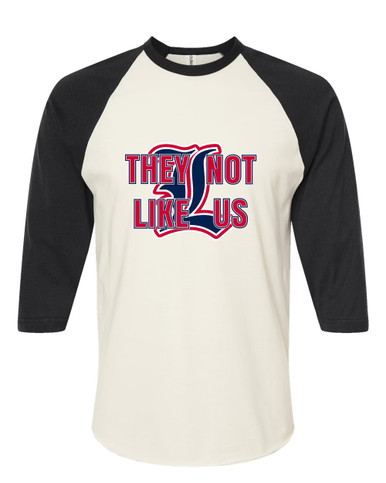 Liberty Patriots They Not Like Us #2 Women's Baseball T-Shirt