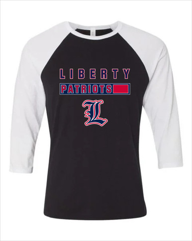 Liberty Patriots Mascot #7 Men's Baseball T-Shirt