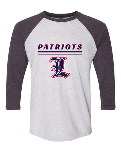 Liberty Patriots Mascot #8 Men's Baseball T-Shirt