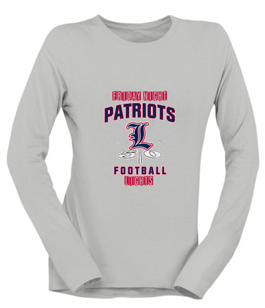 Liberty Patriots Football #6 Women's Premium LS T-Shirt