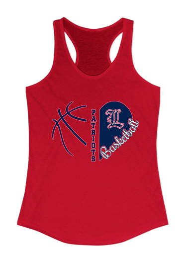 Liberty Patriots Heart Basketball Women's Tank Top