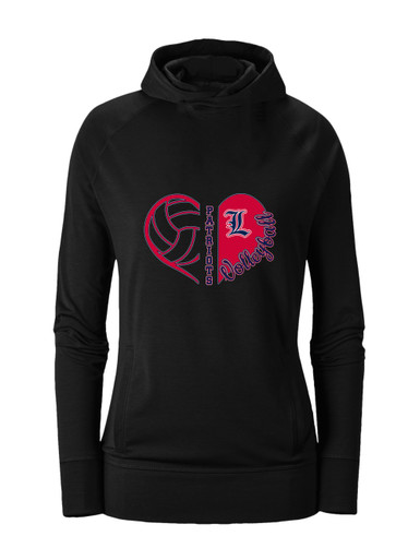 Liberty Patriots Heart Volleyball Women's Hoodie