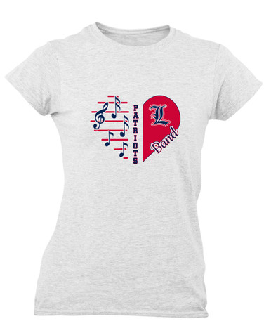 Liberty Patriots Heart Band Women's SS T-Shirt