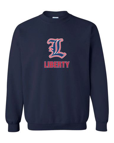 Liberty Patriots L Script Mascot #2 Men's Sweatshirt