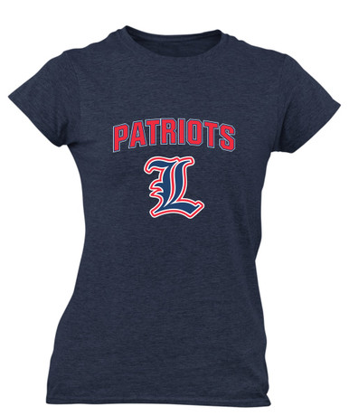 Liberty Patriots L Script Mascot #6 Women's SS T-Shirt