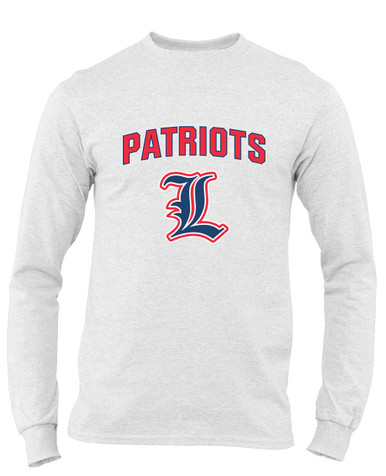 Liberty Patriots L Script Mascot #6 Men's LS T-Shirt