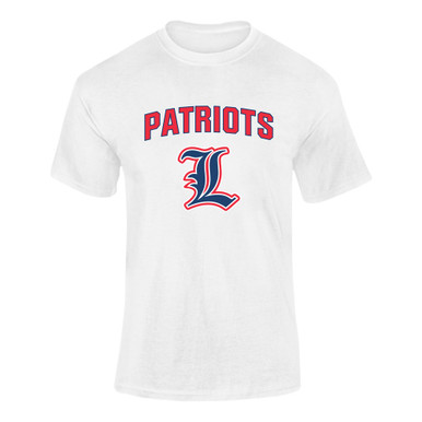 Liberty Patriots L Script Mascot #6 Men's SS T-Shirt