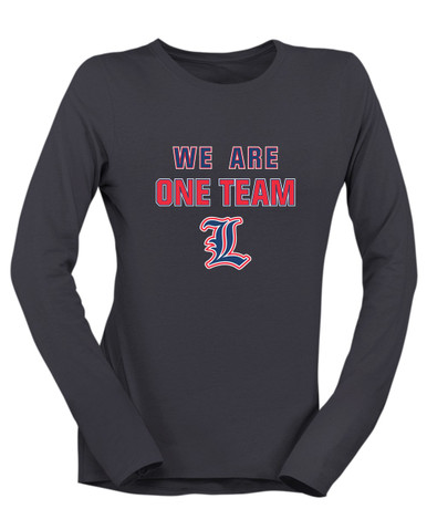 Liberty Patriots L Script We Are One Team Women's LS T-Shirt