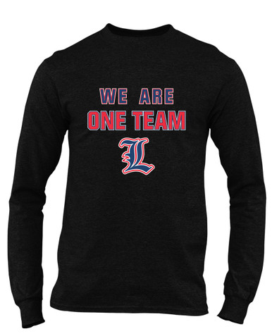 Liberty Patriots L Script We Are One Team Men's LS T-Shirt