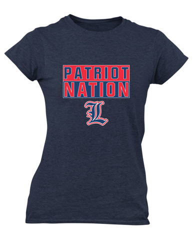 Liberty Patriots L Script Nation #1 Women's SS T-Shirt