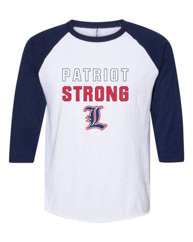 Liberty Patriots L Script Strong #2 Men's Baseball T-Shirt