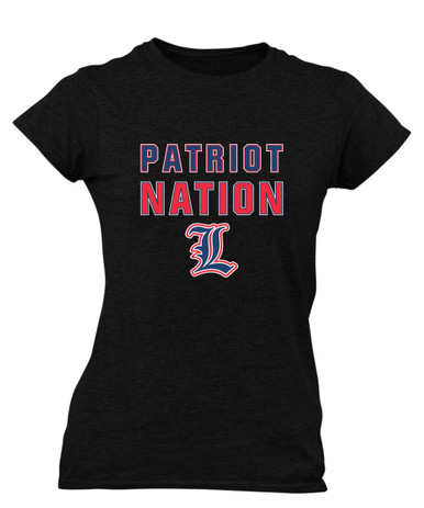 Liberty Patriots L Script Nation #2 Women's SS T-Shirt