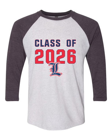 Liberty Patriots L Script Class of 2026 Women's Baseball T-Shirt