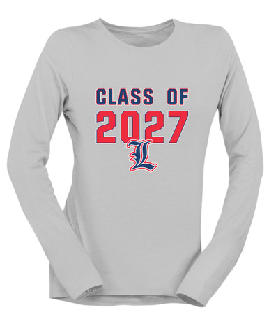 Liberty Patriots L Script Class of 2027 Women's LS T-Shirt