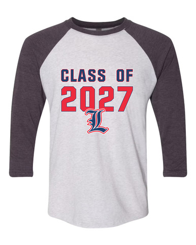 Liberty Patriots L Script Class of 2027 Men's Baseball T-Shirt