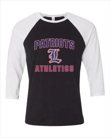 Liberty Patriots L Script Athletics Women's Baseball T-Shirt