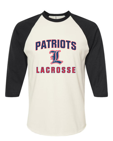 Liberty Patriots L Script Lacrosse Women's Baseball T-Shirt