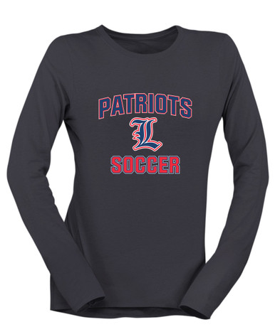 Liberty Patriots L Script Soccer #1 Women's LS T-Shirt