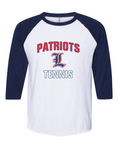 Liberty Patriots L Script Tennis Men's Baseball T-Shirt