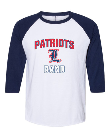Liberty Patriots L Script Band # 1 Women's Baseball T-Shirt