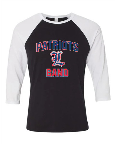 Liberty Patriots L Script Band # 1 Men's Baseball T-Shirt