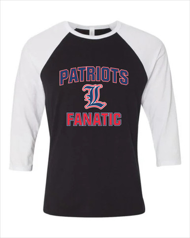 Liberty Patriots L Script Fanatic Men's Baseball T-Shirt