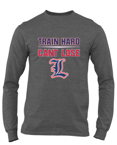 Liberty Patriots L Script Train Hard, Can't Lose Men's LS T-Shirt