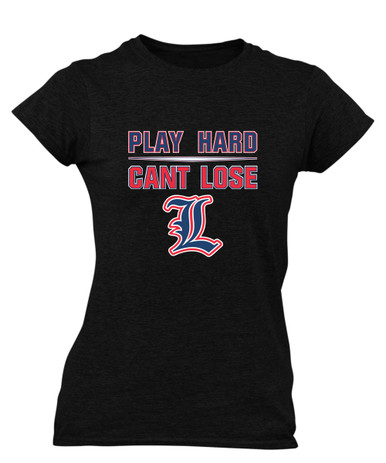 Liberty Patriots L Script Play Hard, Can't Lose Women's SS T-Shirt