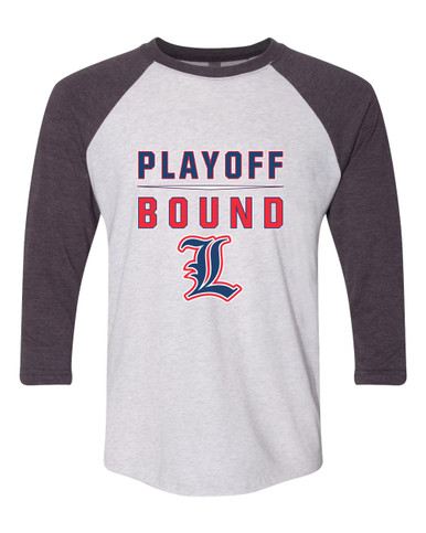 Liberty Patriots L Script Playoff Bound Women's Baseball T-Shirt