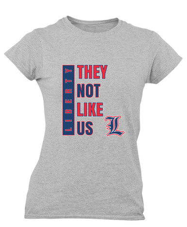 Liberty Patriots L Script They Not Like Us #1 Women's SS T-Shirt