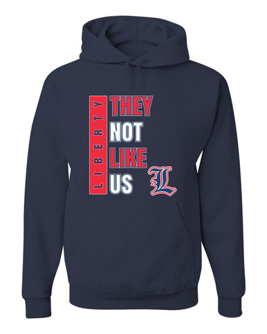 Liberty Patriots L Script They Not Like Us #1 Men's Premium Hoodie