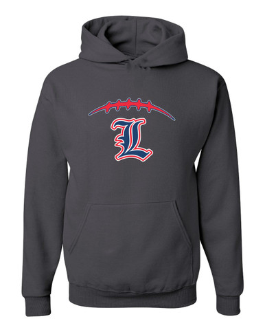 Liberty Patriots L Script Football #2 Men's Premium Hoodie