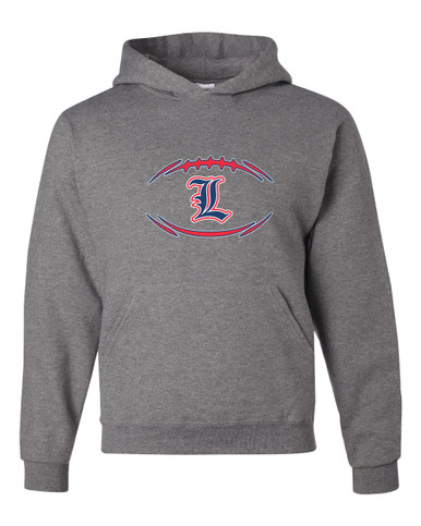 Liberty Patriots L Script Football #3 Men's Premium Hoodie