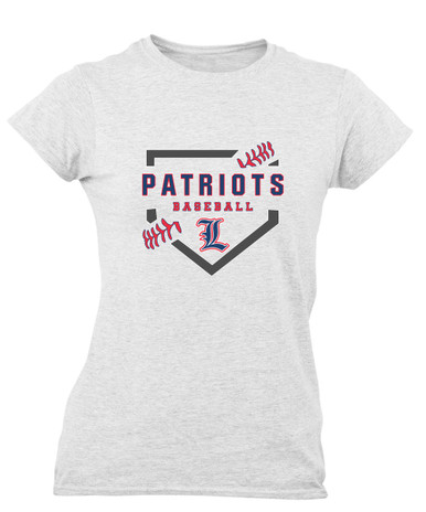 Liberty Patriots L Script Baseball #2 Women's SS T-Shirt