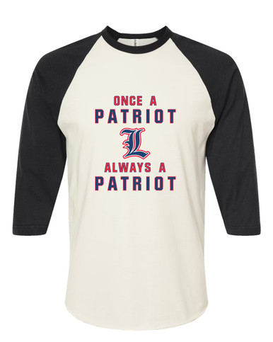 Liberty Patriots L Script Once A Women's Baseball T-Shirt
