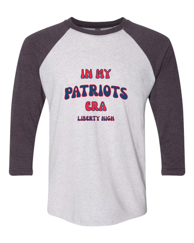 Liberty Patriots L Script Era #2 Men's Baseball T-Shirt