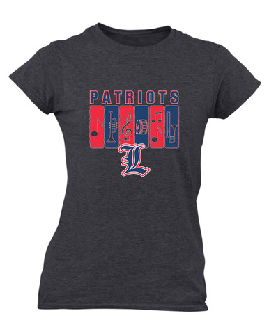 Liberty Patriots L Script Band # 2 Women's SS T-Shirt