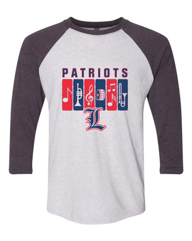 Liberty Patriots L Script Band # 2 Women's Baseball T-Shirt
