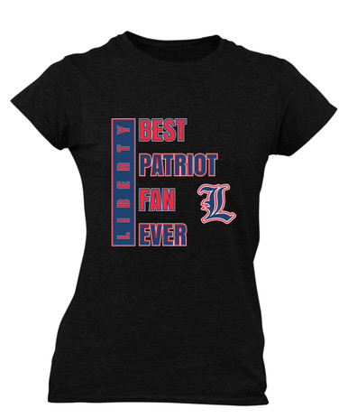 Liberty Patriots L Script Best Patriot Fan Women's SS T-Shirt