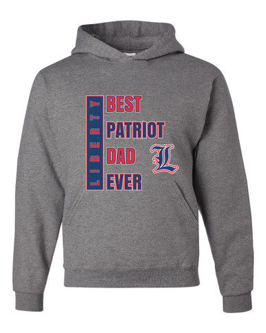 Liberty Patriots L Script Best Patriot Dad Men's Premium Hoodie