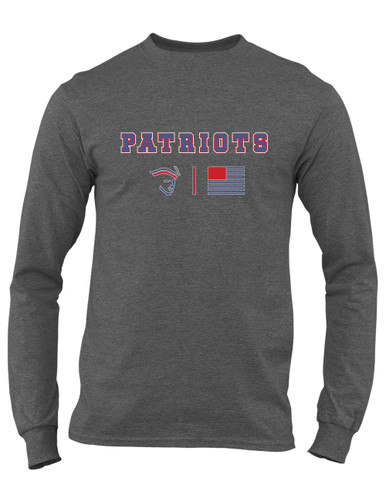 Liberty Patriots Team Colors Flag Men's LS T-Shirt